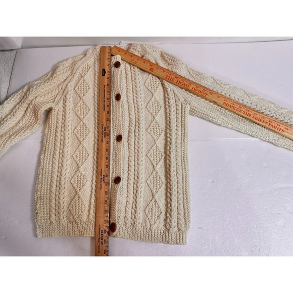 VTG, Women's Abercrombie and Fitch Rare  Handknit 100% Wool Cable  Size S-M #981 - Picture 11 of 16